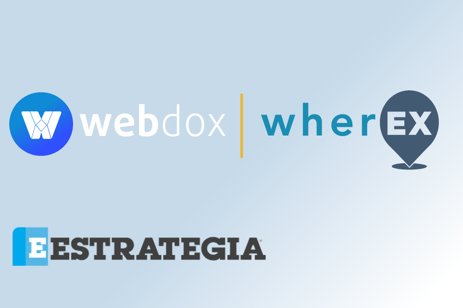 Startup Wherex suma los servicios de Webdox en su marketplace empresarial
