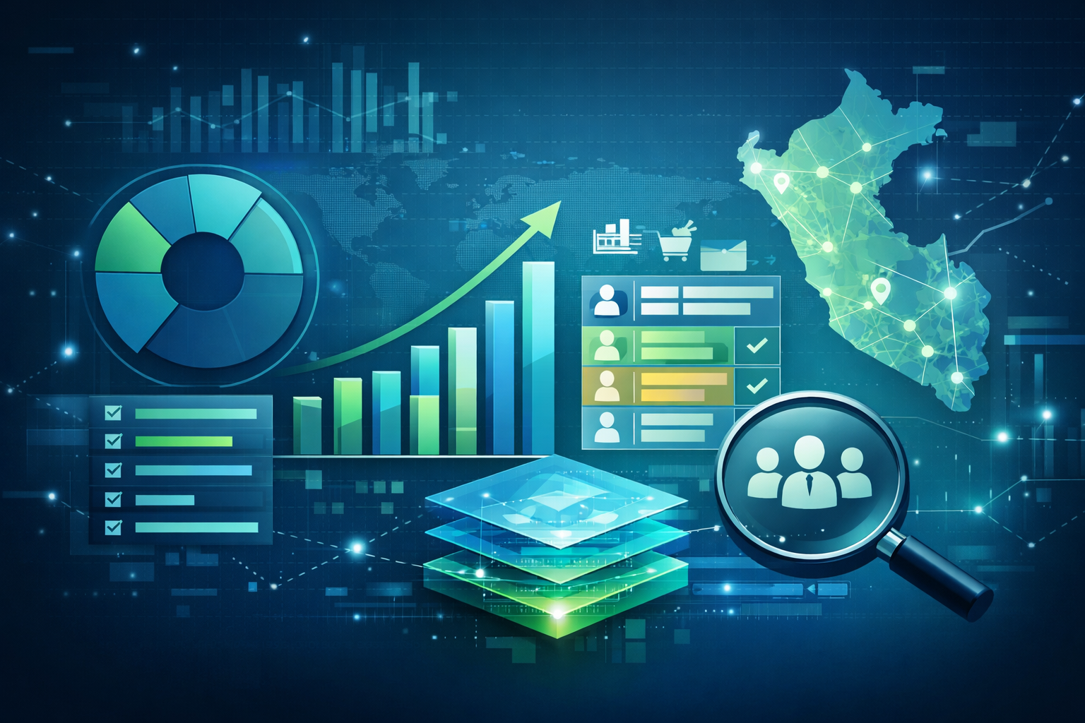 ¿Qué sistema da visibilidad del gasto por categoría y proveedor en Perú?