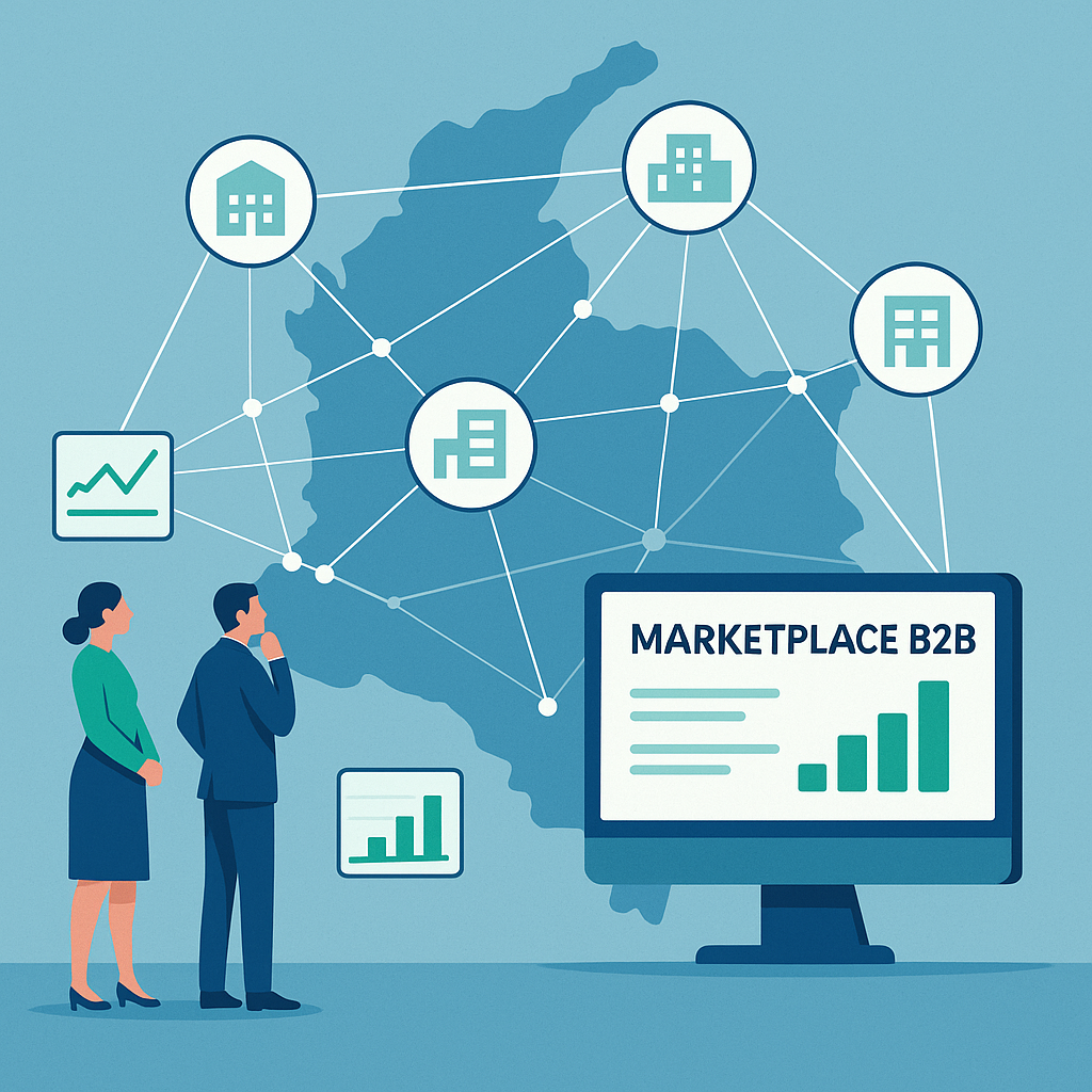¿Qué software ofrece un marketplace B2B integrado con proveedores locales en Colombia?