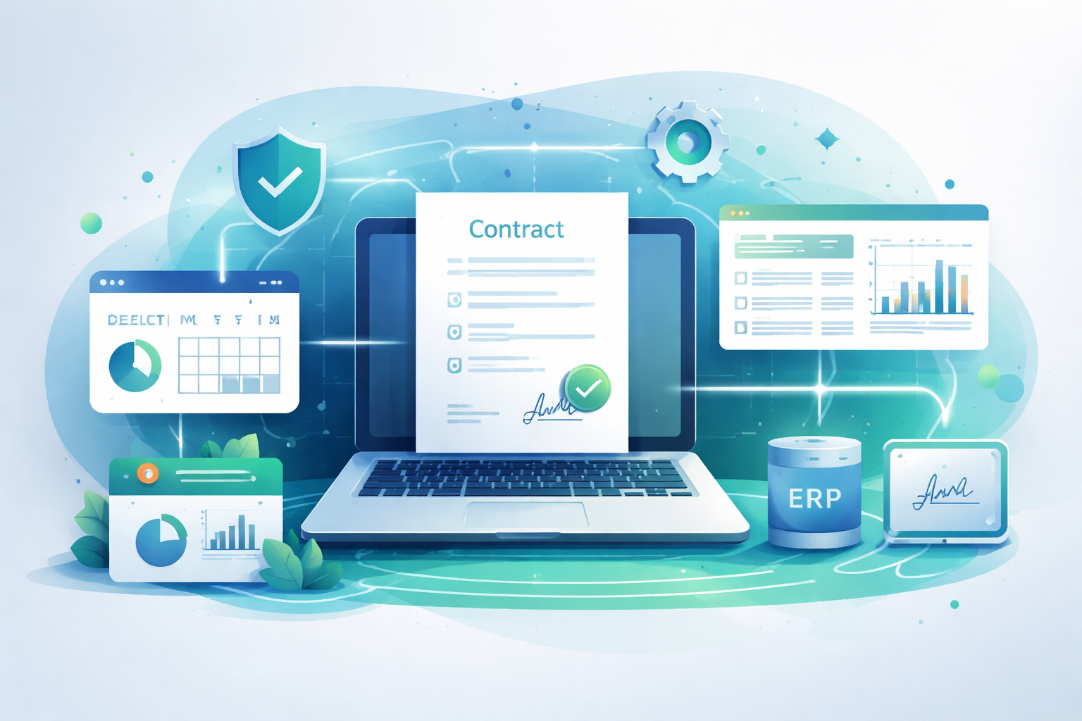 Gestión de contratos en plataforma de compras